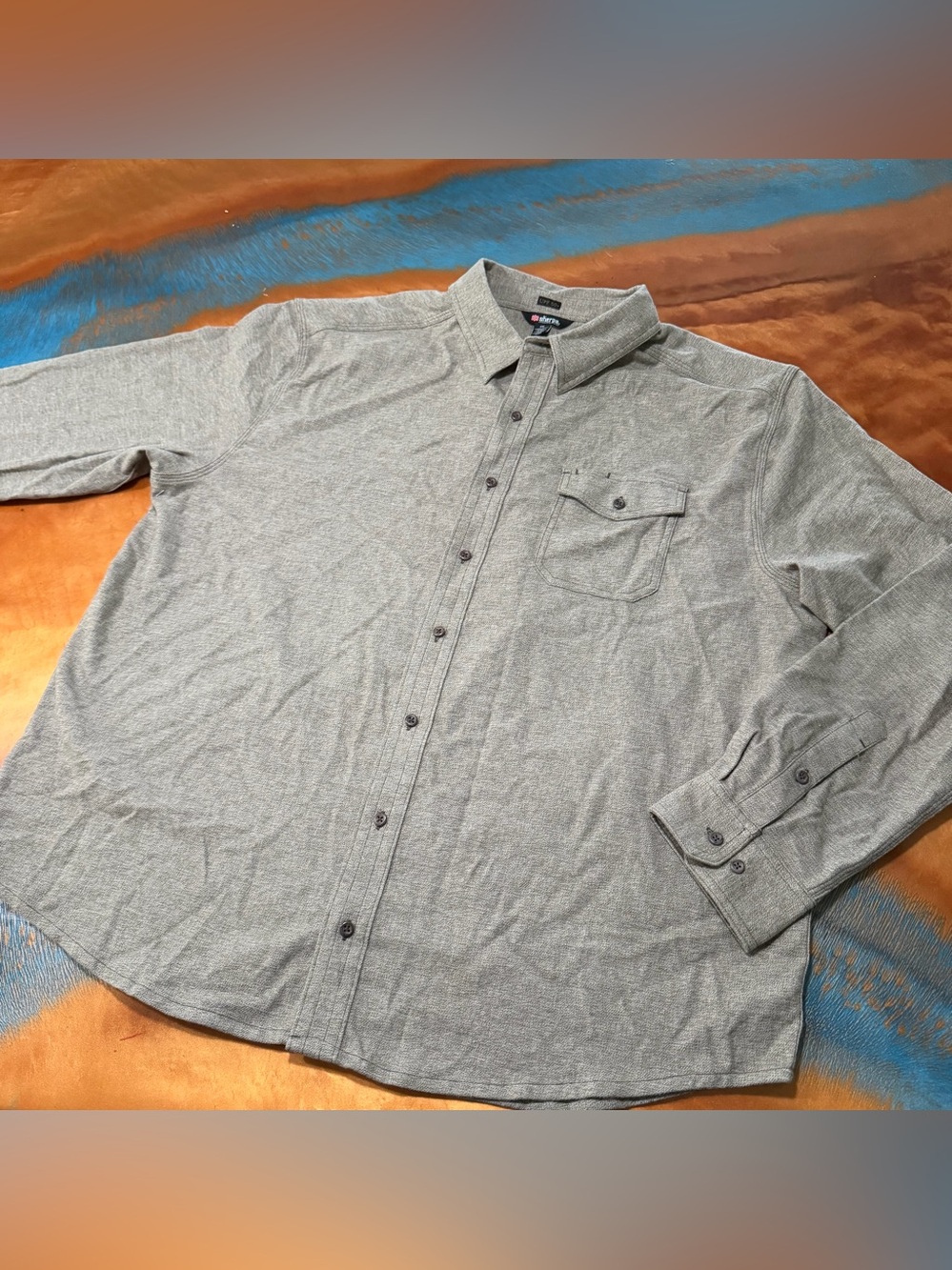 Sherpa Adventure Gear UPF 50 button down long sleeve shirt 
Size XXL